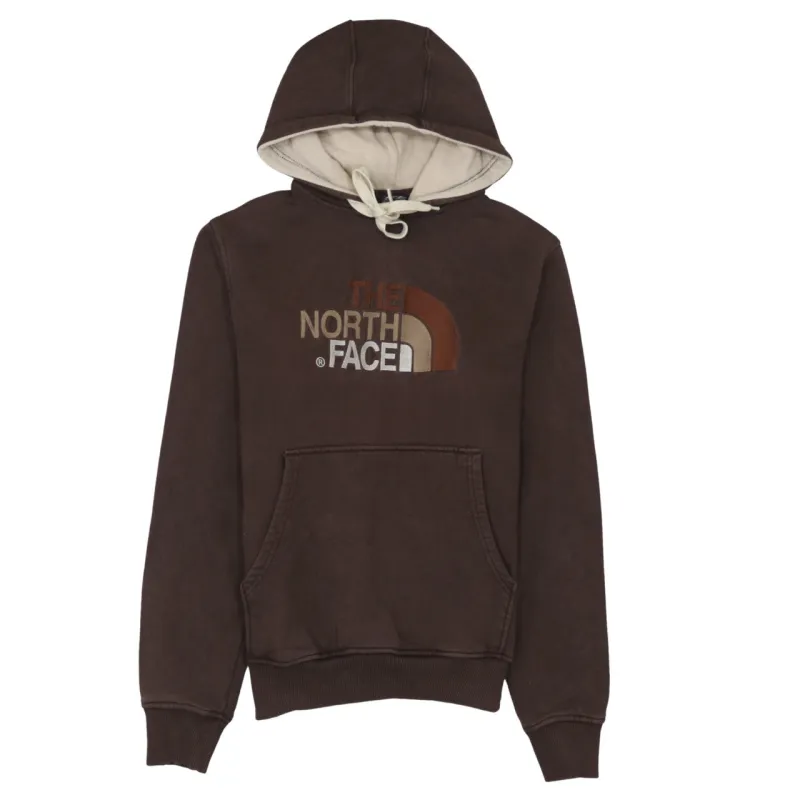 The North Face 90's Spellout Pullover Hoodie Small Brown sold by Vintage Club