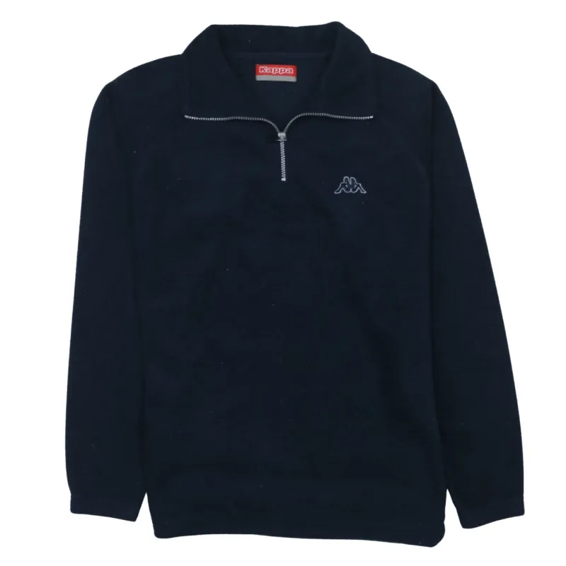 Kappa 90's Hiking Warm Quarter Zip Fleece Jumper Medium  Navy Blue sold by Vintage Club