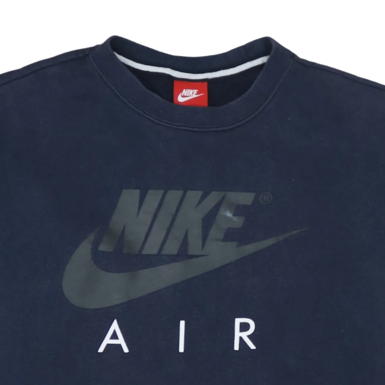 Nike 90's Center Middle Swoosh Crew Neck Sweatshirt Small Navy Blue sold by Vintage Club product image thumbnail 3