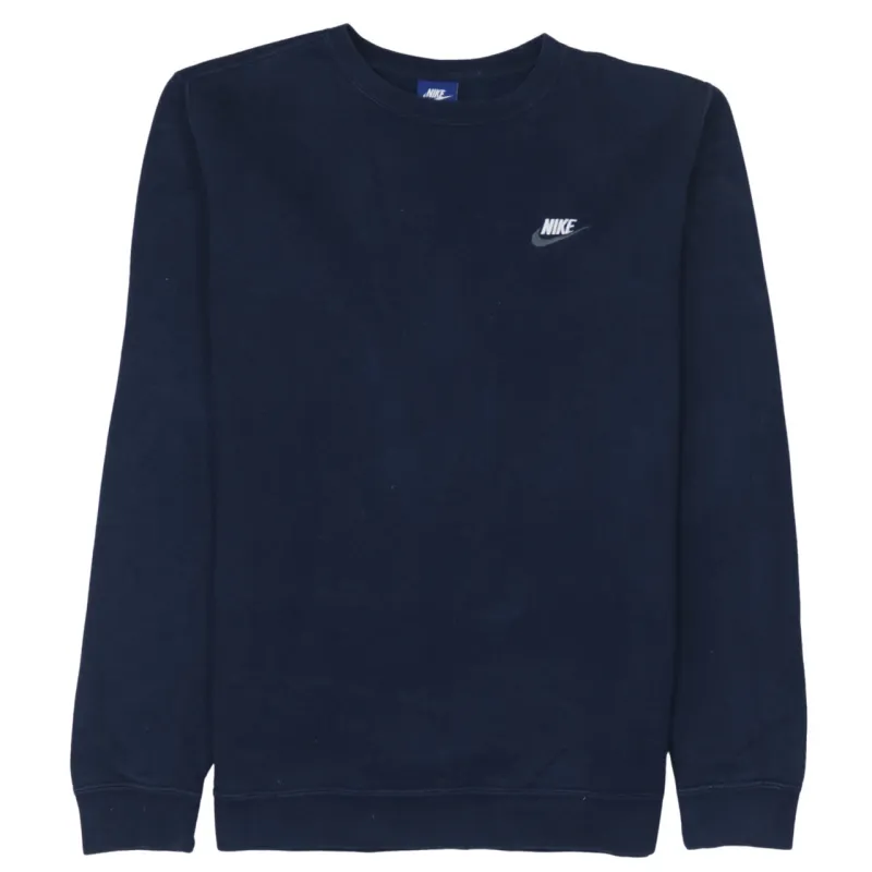 Nike 90's Swoosh Crew Neck Sweatshirt Medium Navy Blue sold by Vintage Club