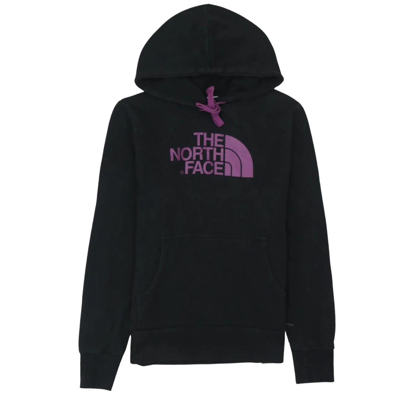 The North Face 90's Spellout Pullover Hoodie Small Black sold by Vintage Club