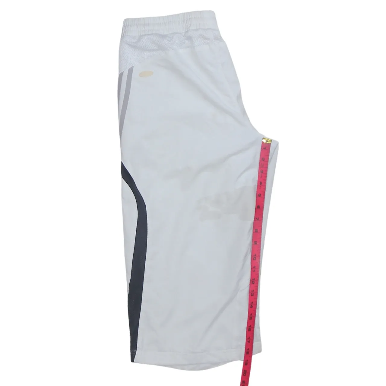 Adidas 90's Elasticated Waistband Drawstrings Baggy Chino Shorts Medium White sold by Vintage Club product image thumbnail 5