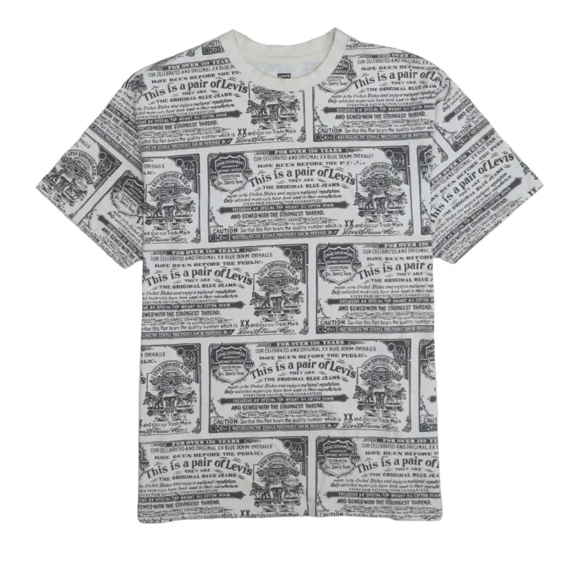 Levi's 90's Short Sleeves Crew Neck T Shirt Medium Black sold by Vintage Club