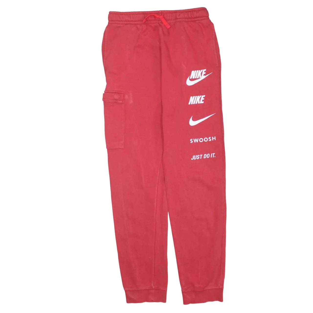 Nike 90's Swoosh Casual Joggers / Sweatpants XLarge Red sold by Vintage Club