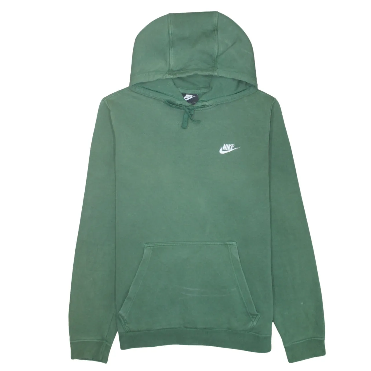 Nike 90's Swoosh Pullover Hoodie Medium Green sold by Vintage Club