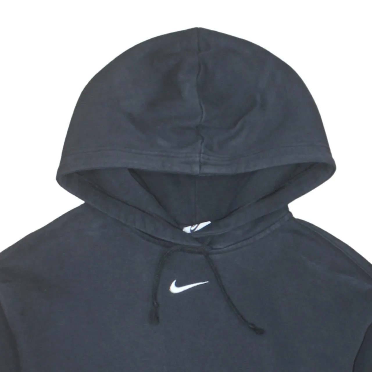 Nike 90's Center Middle Swoosh Pullover Hoodie Small Black sold by Vintage Club product image thumbnail 3