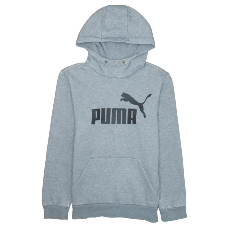 Puma 90's Spellout Pullover Hoodie XSmall Grey made by Puma