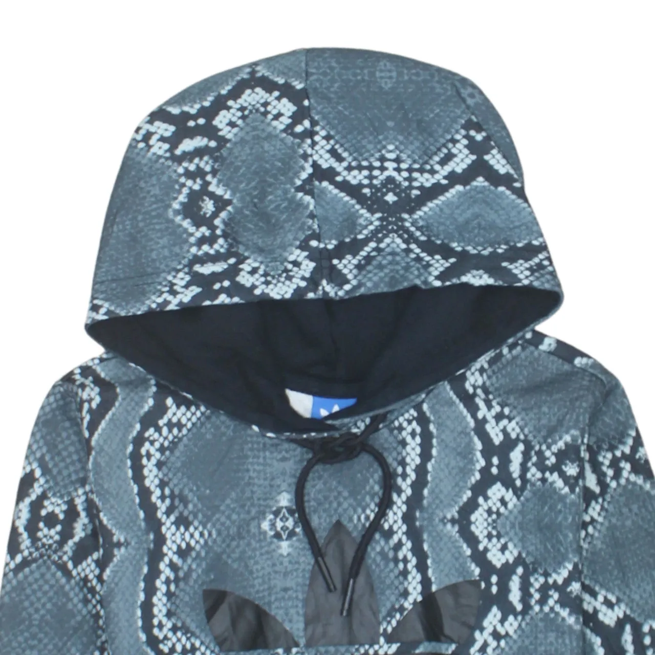 Adidas 90's Spellout Pullover Hoodie Small Black sold by Vintage Club product image thumbnail 3