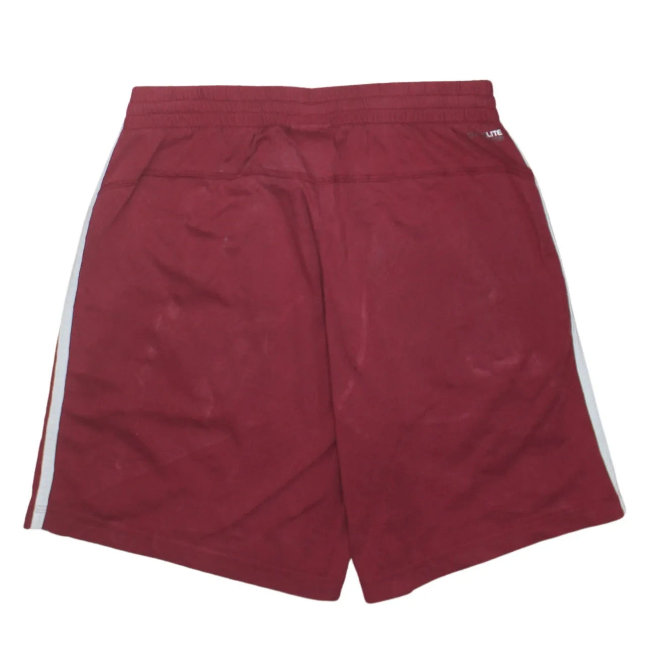Adidas 90's 3 Stripes Baggy Chino Shorts Medium Burgundy Red sold by Vintage Club product image thumbnail 2