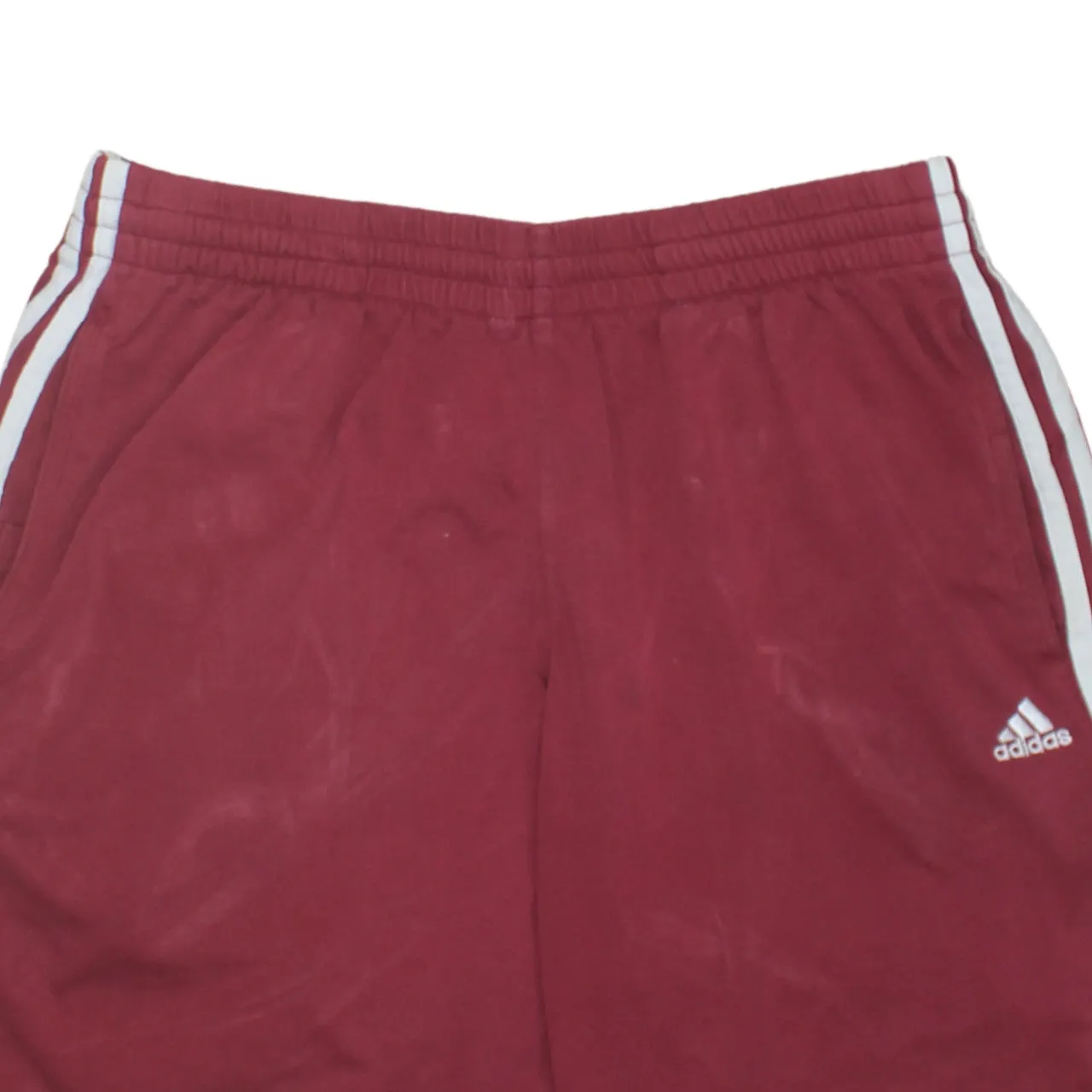 Adidas 90's 3 Stripes Baggy Chino Shorts Medium Burgundy Red sold by Vintage Club product image thumbnail 3