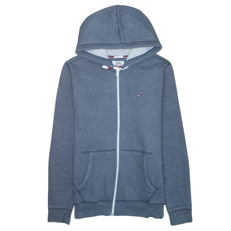Tommy Hilfiger 90's Lightweight Full Zip Up Hoodie XLarge Grey made by Tommy Hilfiger