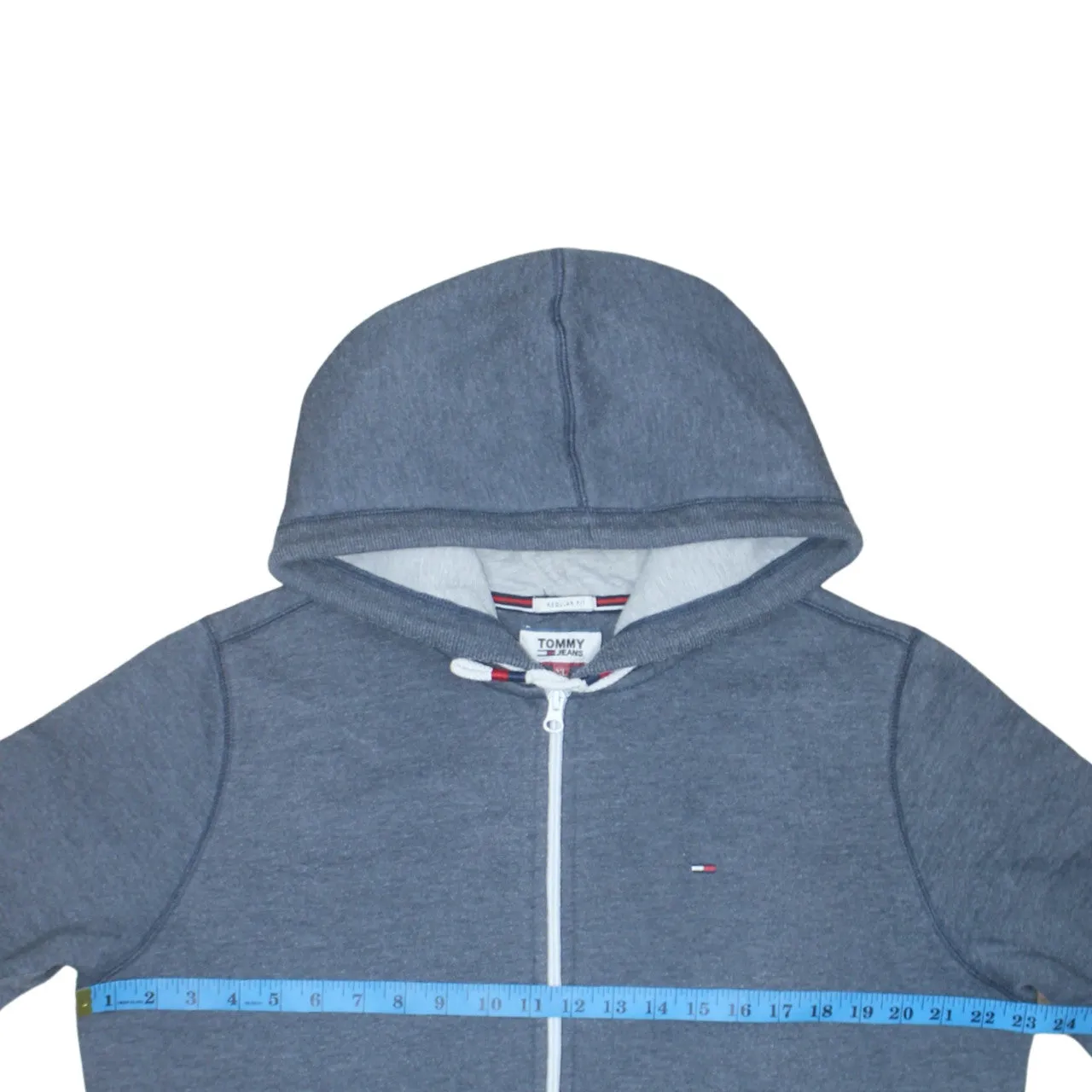 Tommy Hilfiger 90's Lightweight Full Zip Up Hoodie XLarge Grey sold by Vintage Club product image thumbnail 5