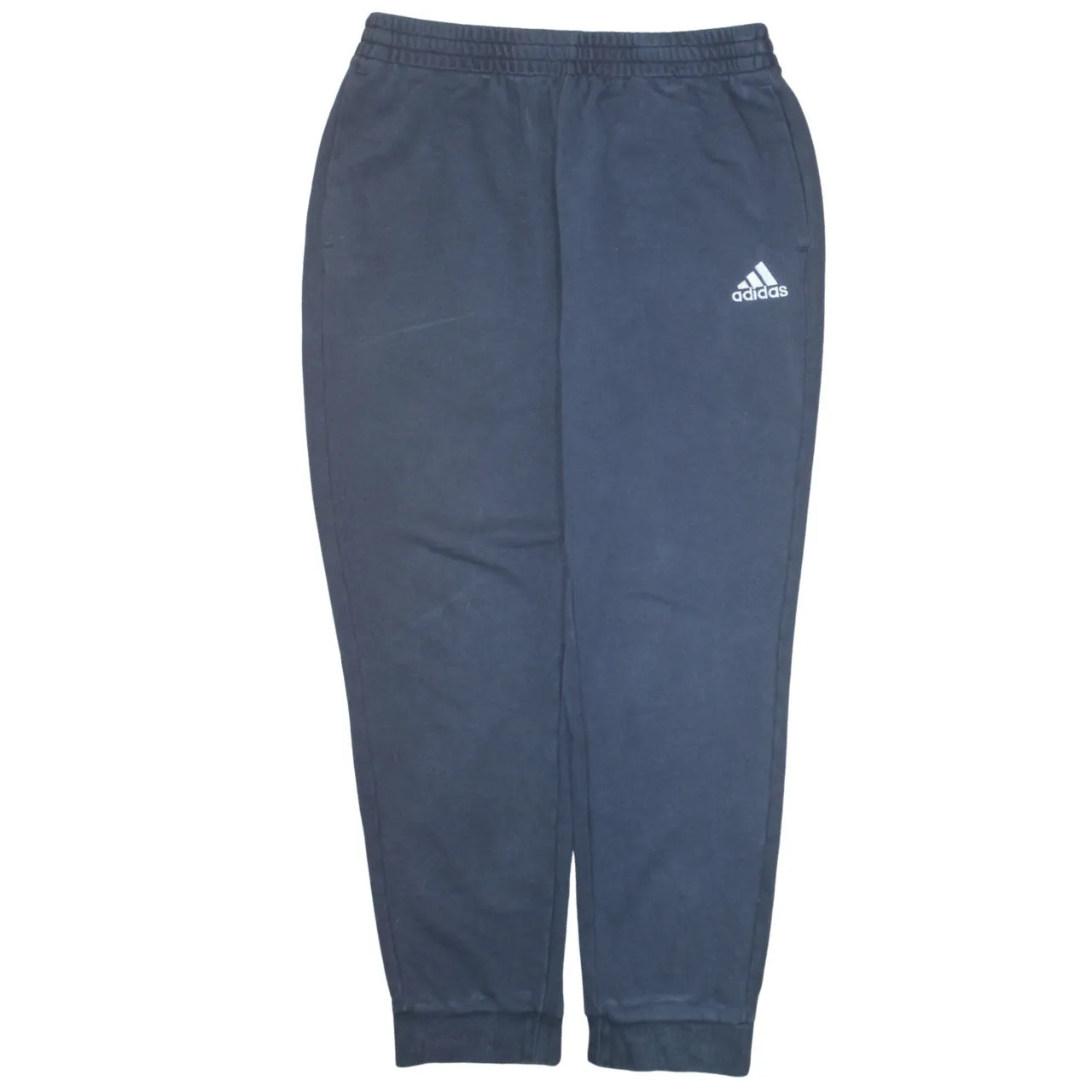 Adidas 90's Elasticated Waistband Drawstrings Casual Joggers / Sweatpants XLarge Navy Blue sold by Vintage Club