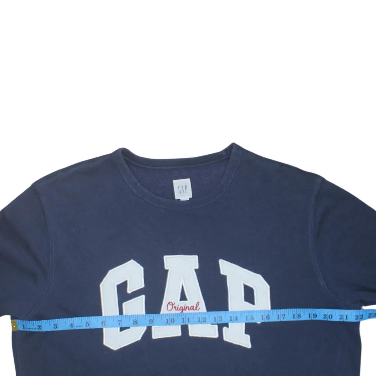Gap 90's Spellout Crew Neck Sweatshirt Medium Navy Blue sold by Vintage Club product image thumbnail 5