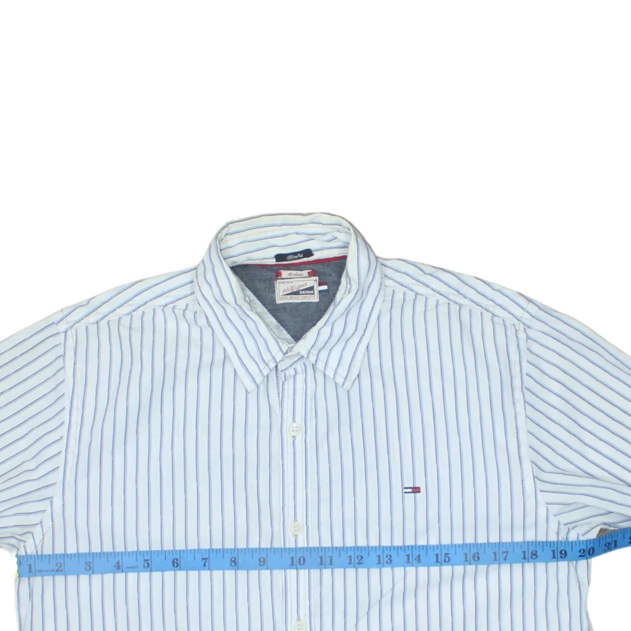 Tommy Hilfiger 90's Long Sleeve Button Up Shirt Medium White sold by Vintage Club product image thumbnail 5