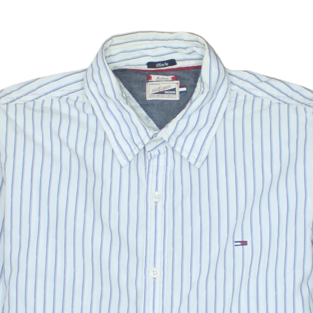 Tommy Hilfiger 90's Long Sleeve Button Up Shirt Medium White sold by Vintage Club product image thumbnail 3