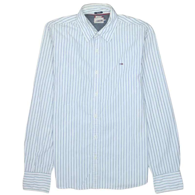 Tommy Hilfiger 90's Long Sleeve Button Up Shirt Medium White made by Tommy Hilfiger