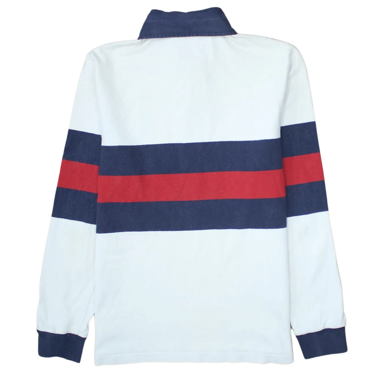 Polo Ralph Lauren 90's Long Sleeve Quarter Button Polo Shirt Small White sold by Vintage Club product image thumbnail 2