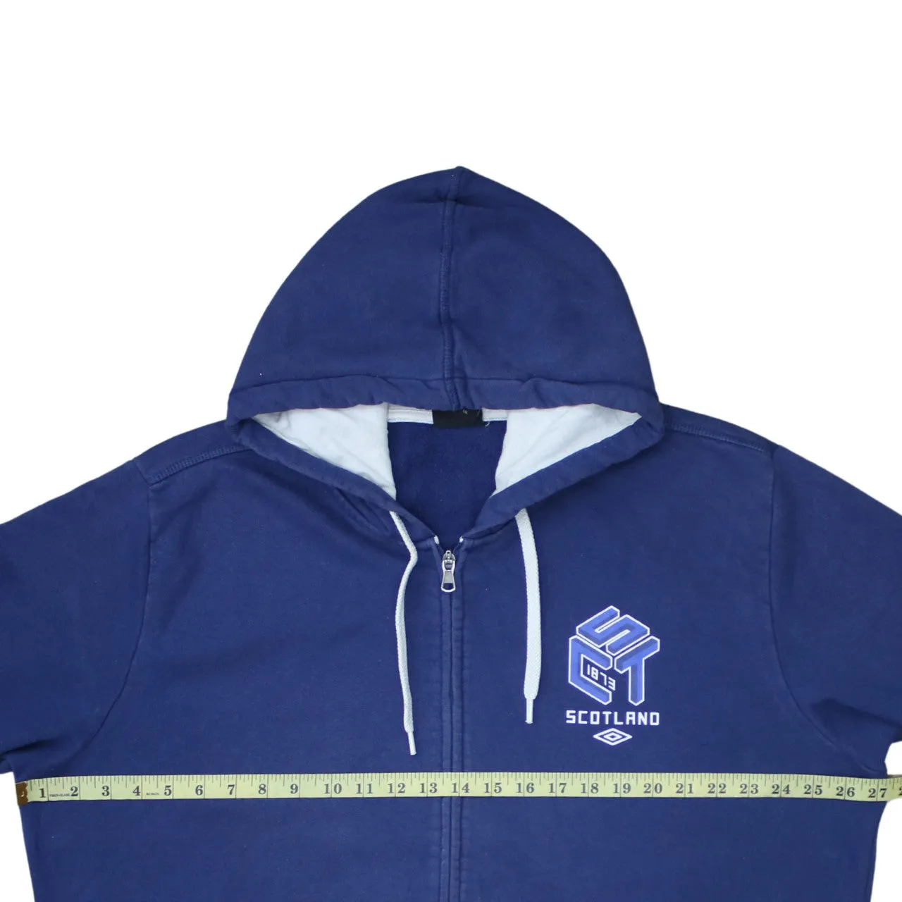 Umbro 90's Drawstring Pockets Full Zip Up Hoodie XXXLarge (3XL) Blue sold by Vintage Club product image thumbnail 5