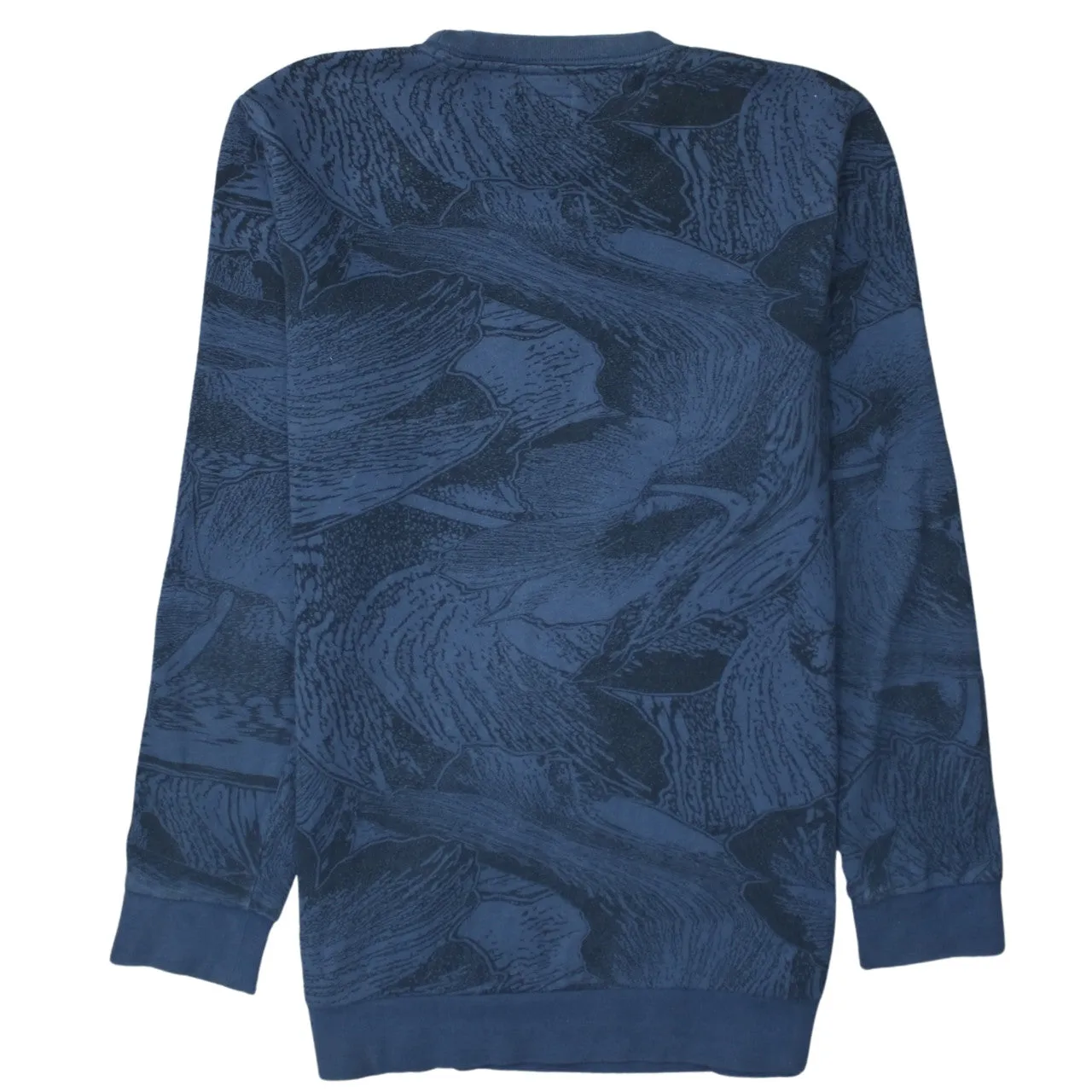 Quicksilver 90's Plain Crew Neck Sweatshirt Small Navy Blue sold by Vintage Club product image thumbnail 2