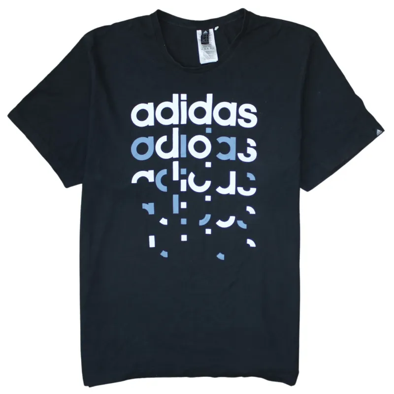 Adidas 90's Spellout Short Sleeves T Shirt XXLarge (2XL) Black sold by Vintage Club
