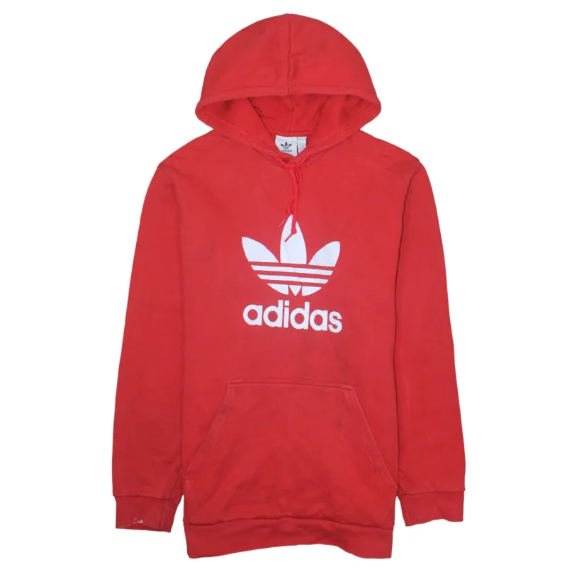 Adidas 90's Spellout Pullover Hoodie XLarge Red sold by Vintage Club