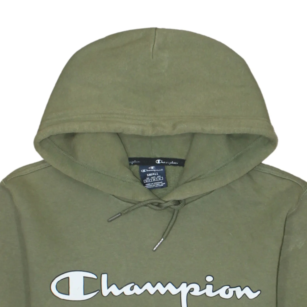 Champion 90's Spellout Pullover Hoodie Small Green sold by Vintage Club product image thumbnail 3