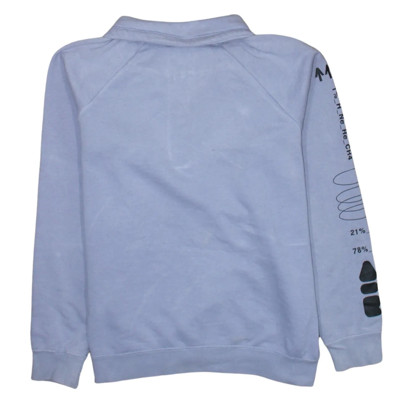 Nike Light Purple Quarter Zip Sweatshirt Men's Medium Printed Sleeve Graphic Pullover sold by Vintage Club product image thumbnail 2