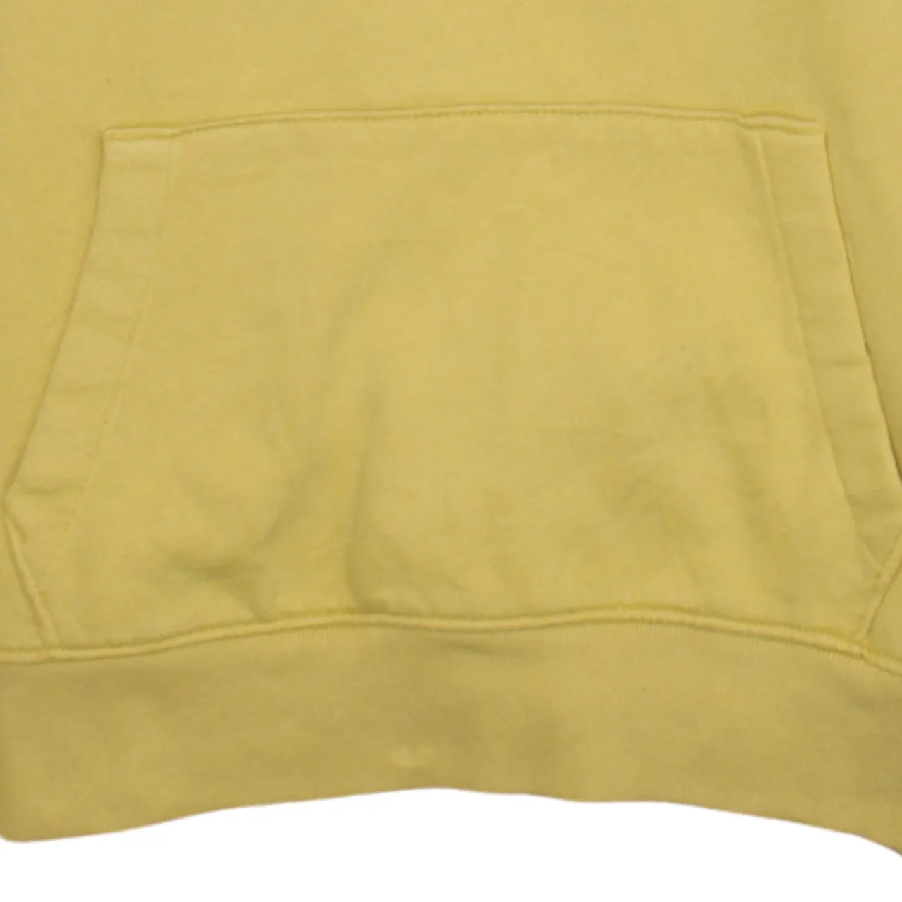 Hollister 90's Drawstring Pockets Pullover Hoodie Medium Yellow sold by Vintage Club product image thumbnail 4