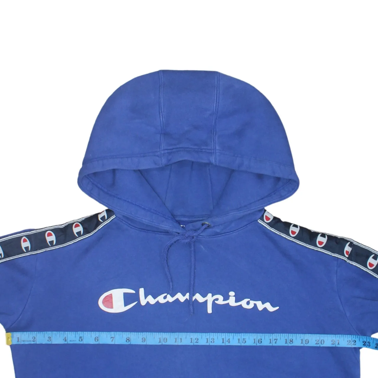 Champion 90's Spellout Pullover Hoodie XSmall Blue sold by Vintage Club product image thumbnail 5