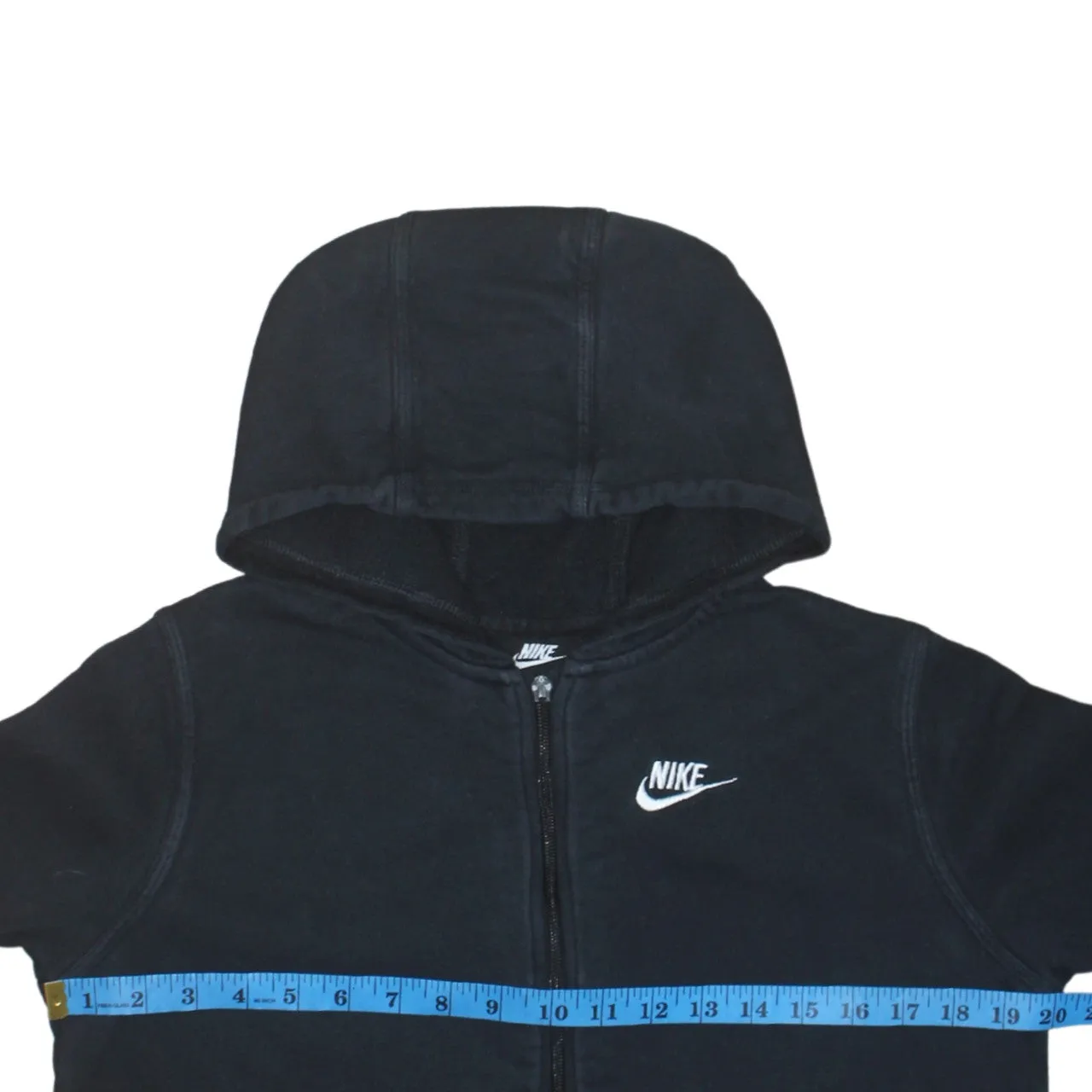 Nike 90's Swoosh Full Zip Up Hoodie XLarge Black sold by Vintage Club product image thumbnail 5