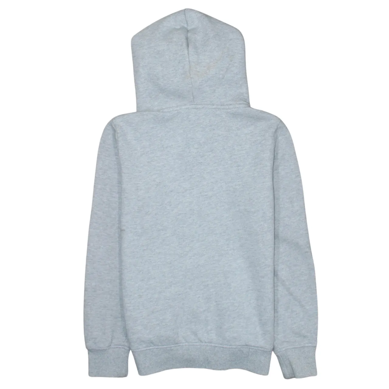 Superdry Light Grey Zip Hoodie Women’s XSmall Embroidered Chest Logo Split Pockets Sweatshirt sold by Vintage Club product image thumbnail 2