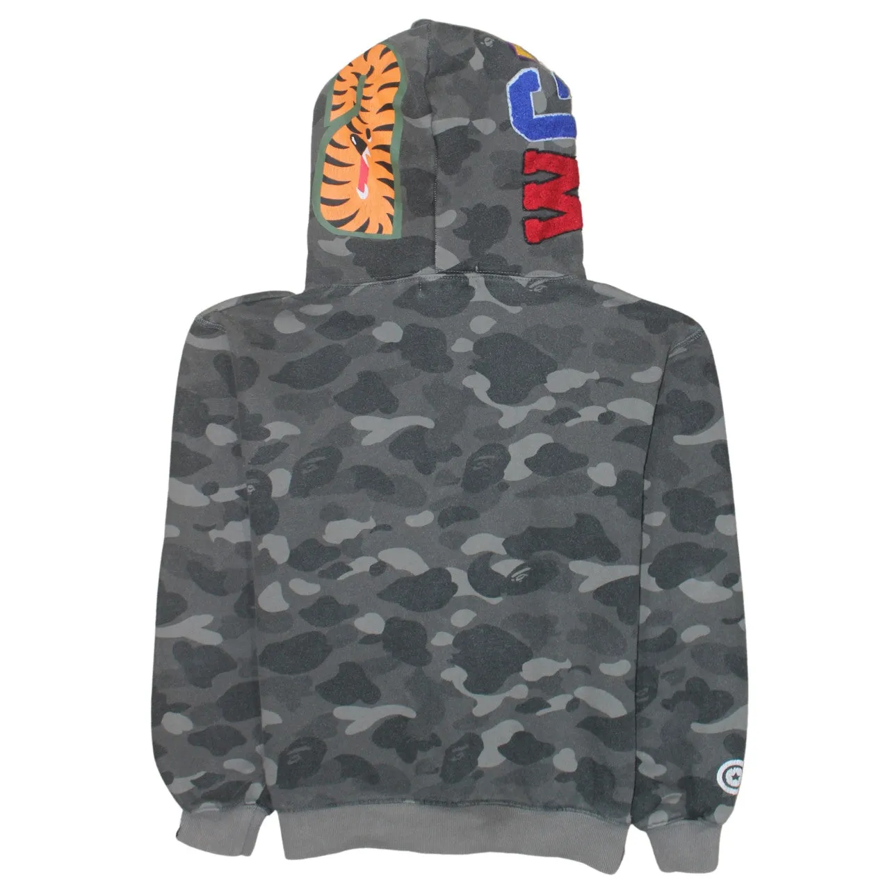 A Bathing Ape 90's Drawstring Pockets Full Zip Up Hoodie Medium Grey sold by Vintage Club product image thumbnail 2