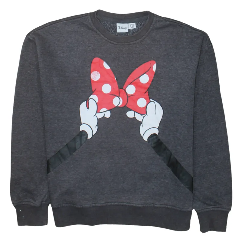 Disney 90's Minnie Mouse Crew Neck Sweatshirt Small Grey sold by Vintage Club