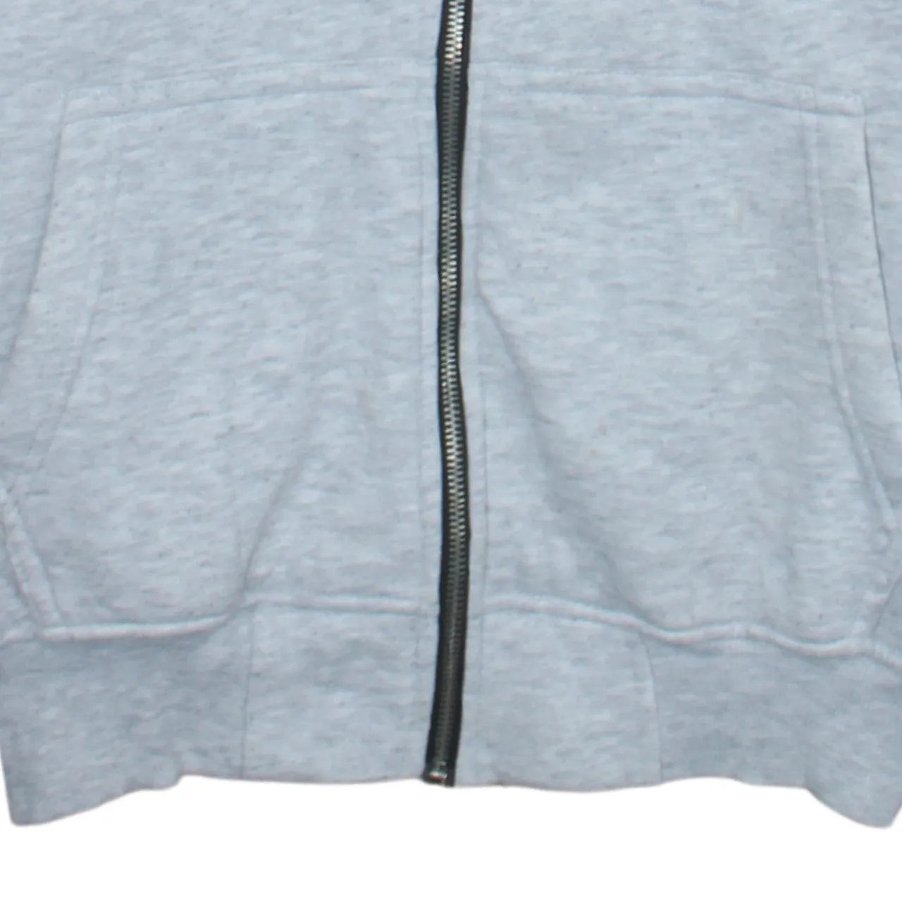 Tommy Hilfiger Light Grey Zip Hoodie Men’s Medium Embroidered Flag Logo Split Pocket Sweatshirt sold by Vintage Club product image thumbnail 4