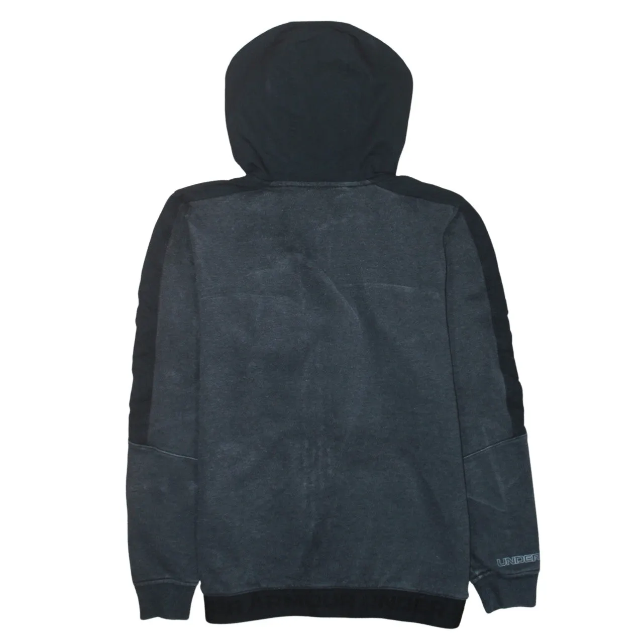Under Armour Dark Grey Full Zip Hoodie Men's Small Embroidered Logo Chest Pocket Sweatshirt sold by Vintage Club product image thumbnail 2