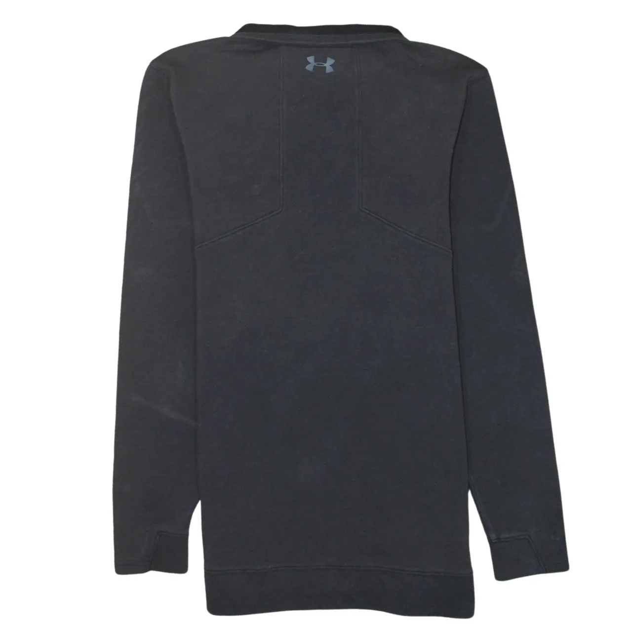Under Armour Black Quarter Zip Sweatshirt Men's Small Printed Logo Golf Pullover Top sold by Vintage Club product image thumbnail 2
