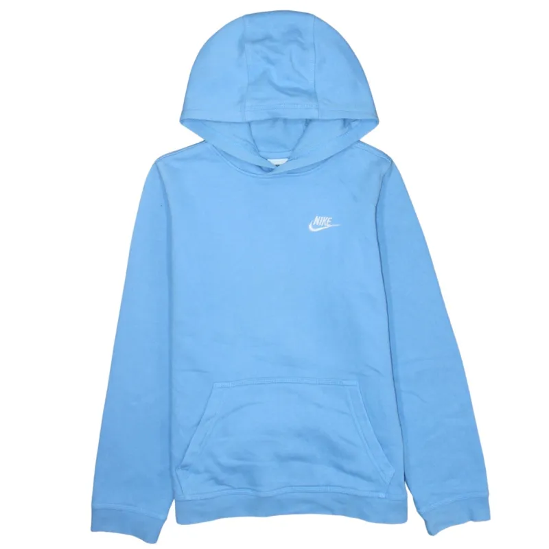 Nike 90's Swoosh Pullover Hoodie XLarge Blue sold by Vintage Club