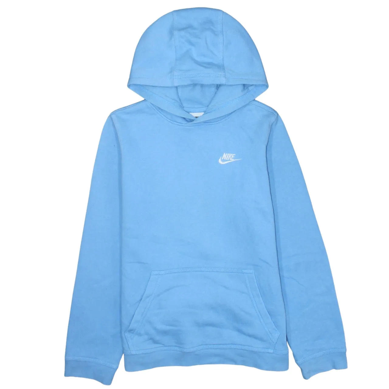 Nike 90's Swoosh Pullover Hoodie XLarge Blue sold by Vintage Club