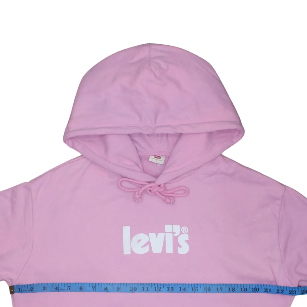 Levi's 90's Spellout Pullover Hoodie Large Pink sold by Vintage Club product image thumbnail 5