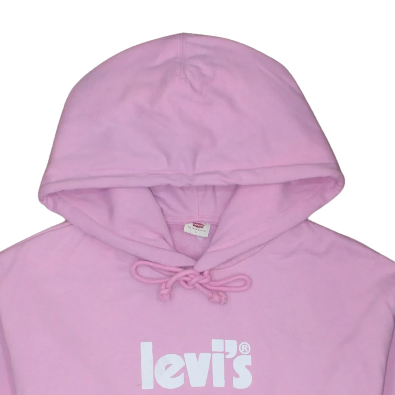 Levi's 90's Spellout Pullover Hoodie Large Pink sold by Vintage Club product image thumbnail 3