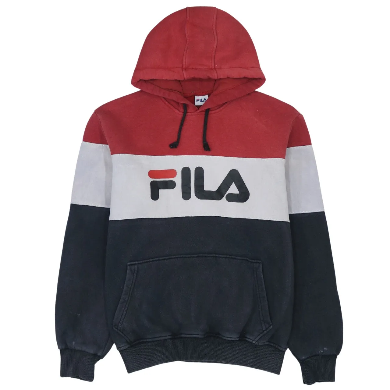 Fila 90's Vintage Spellout Black Pullover Hoodie Men's XXLarge sold by Vintage Club