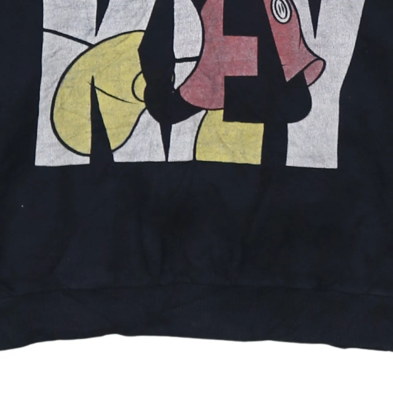 Disney Black Hoodie Women’s Medium Printed Mickey Mouse Graphic Pullover Sweatshirt sold by Vintage Club product image thumbnail 4