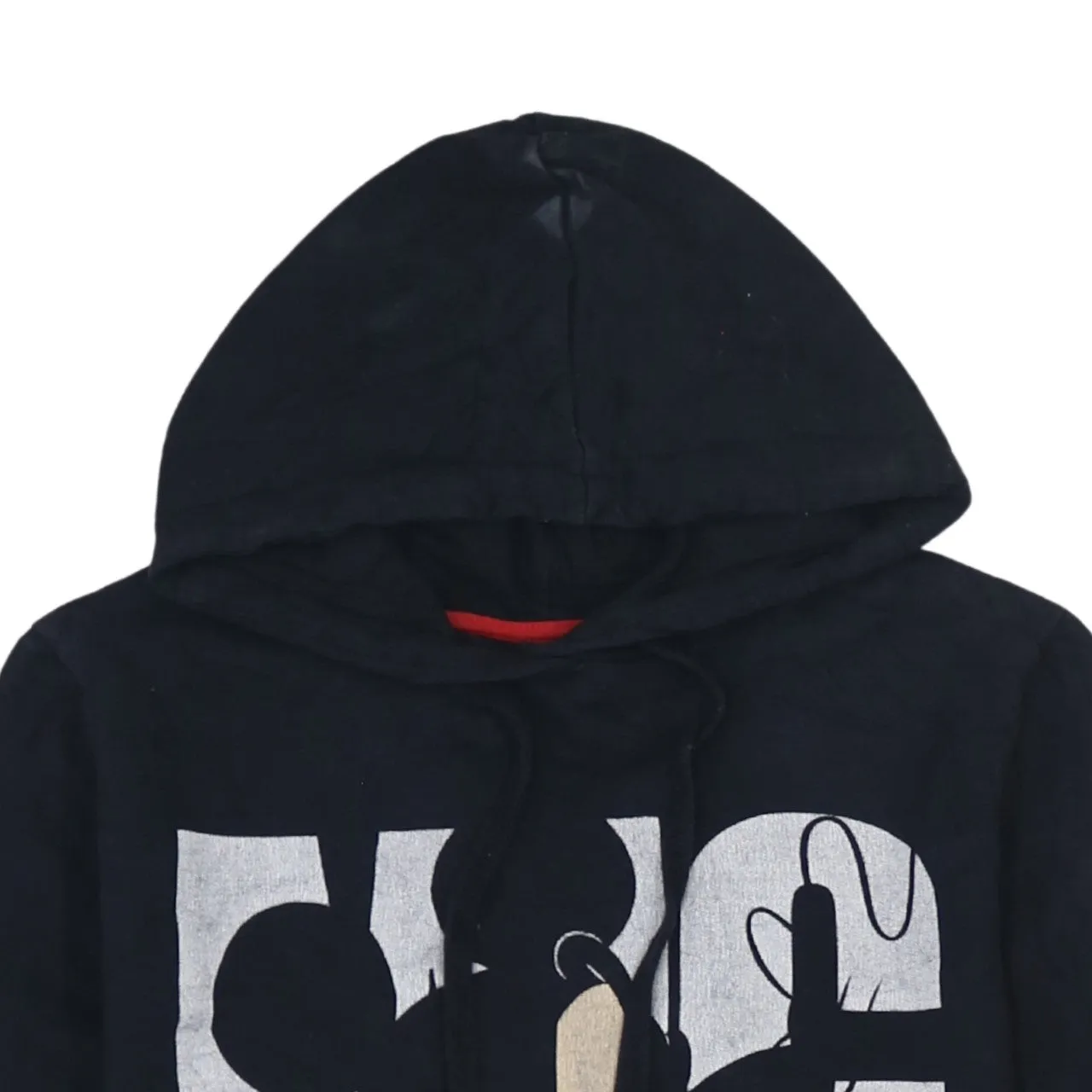 Disney Black Hoodie Women’s Medium Printed Mickey Mouse Graphic Pullover Sweatshirt sold by Vintage Club product image thumbnail 3