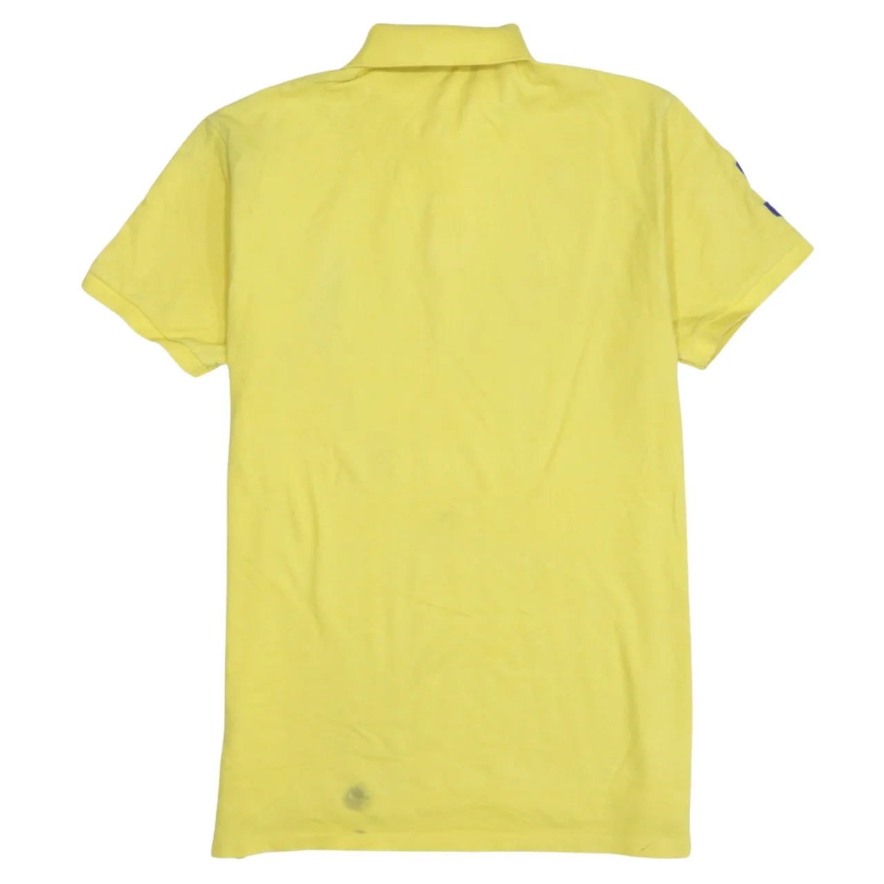 Polo Ralph Lauren Yellow Polo Shirt Men's Large Big Pony Embroidered Logo Number 3 sold by Vintage Club product image thumbnail 2
