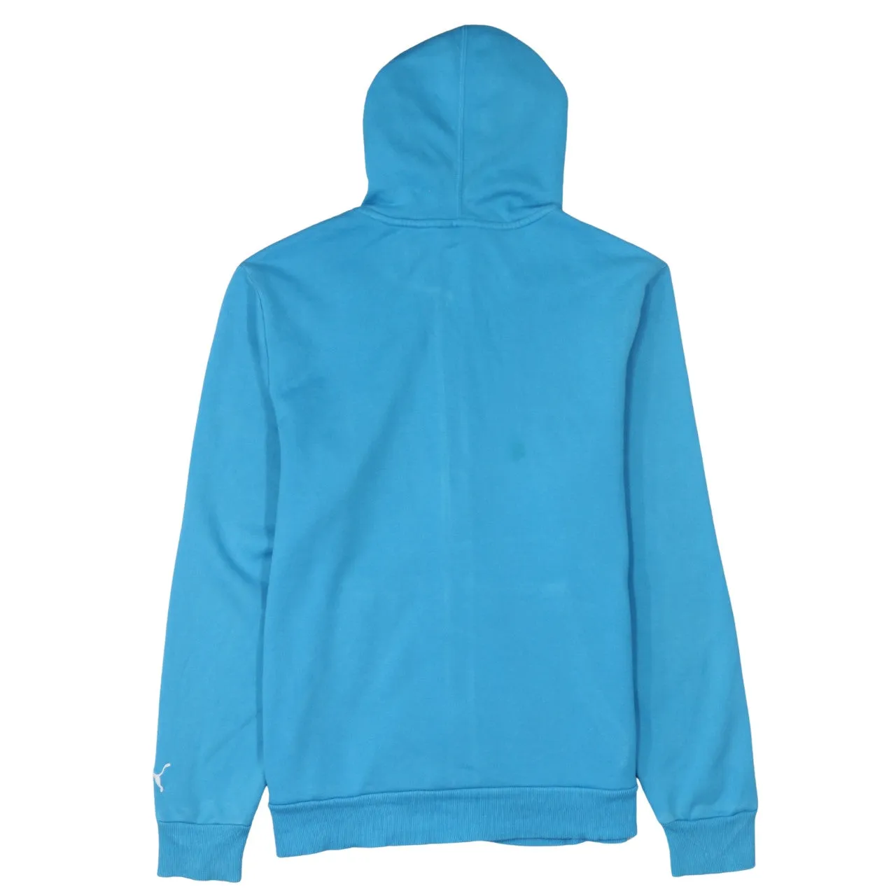 Puma 90's Drawstring Pockets Full Zip Up Hoodie Medium Blue sold by Vintage Club product image thumbnail 2