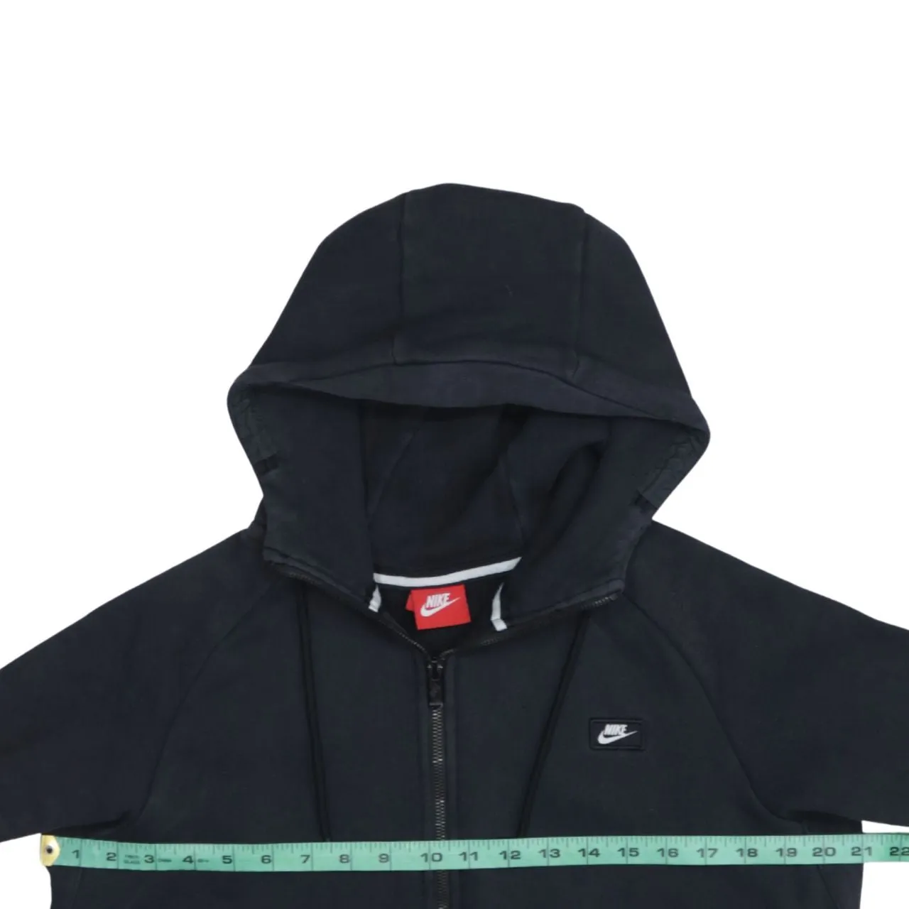 Nike 90's Swoosh Full Zip Up Hoodie Medium Black sold by Vintage Club product image thumbnail 5