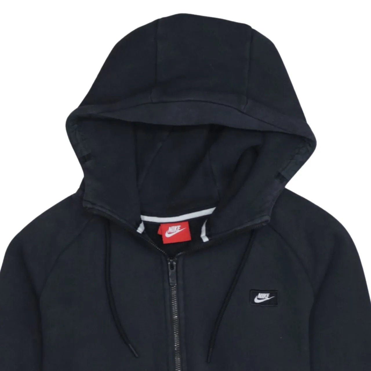 Nike 90's Swoosh Full Zip Up Hoodie Medium Black sold by Vintage Club product image thumbnail 3