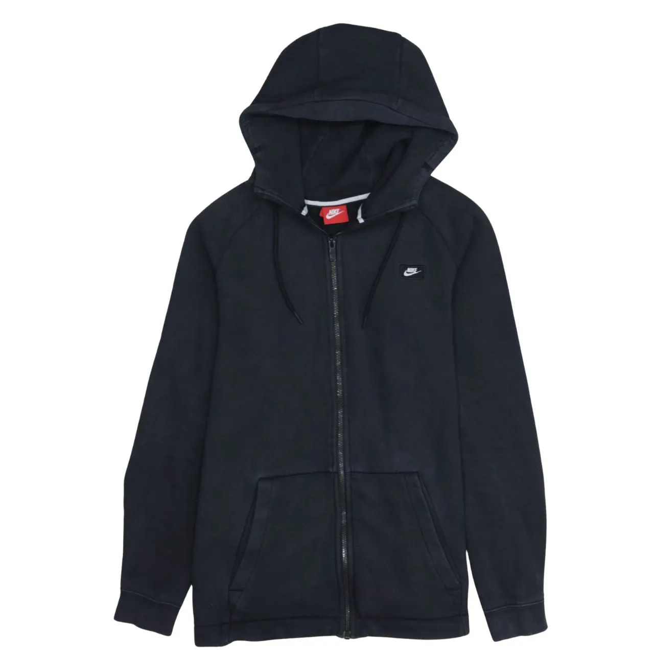 Nike 90's Swoosh Full Zip Up Hoodie Medium Black sold by Vintage Club