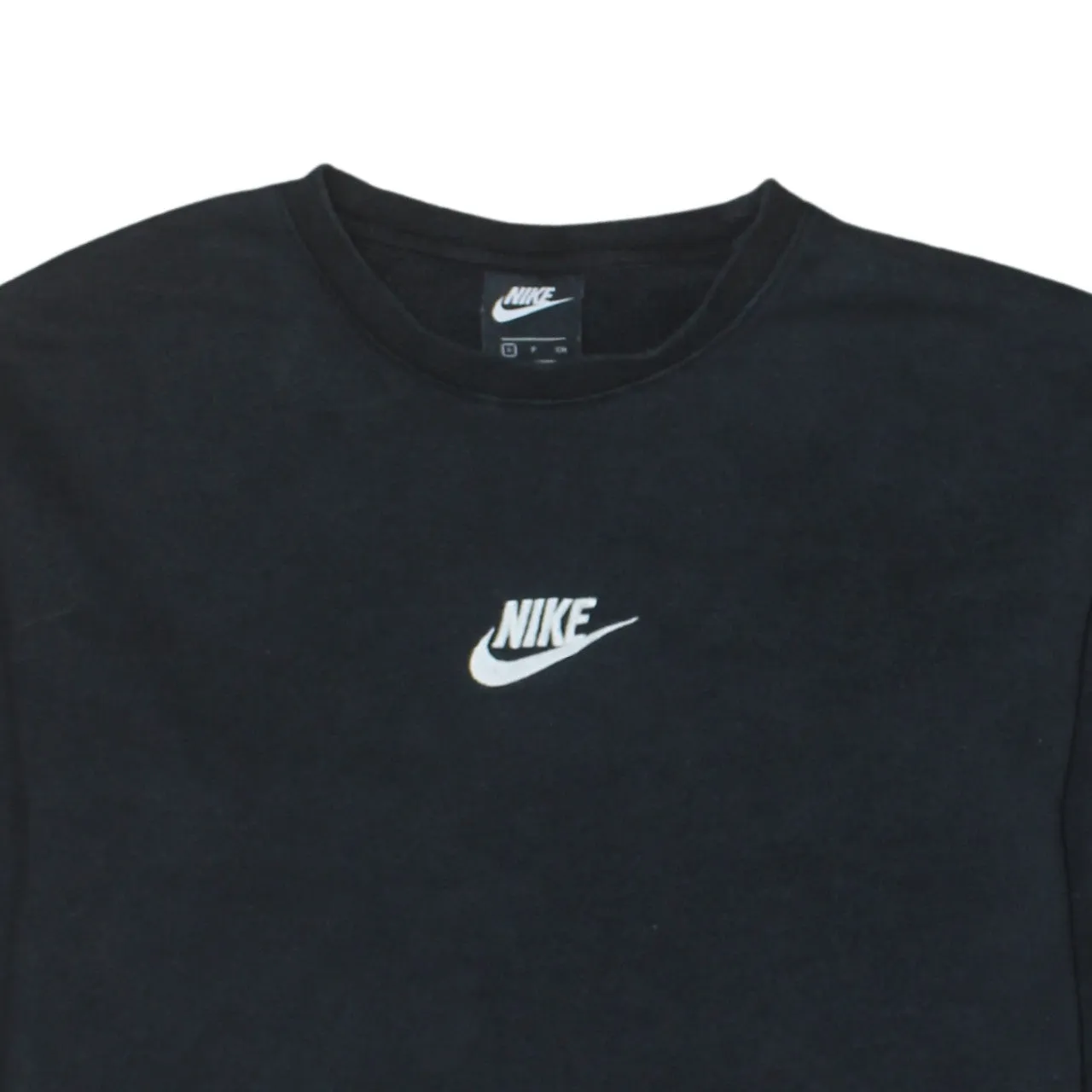 Nike 90's Center Middle Swoosh Crew Neck Sweatshirt Small Black sold by Vintage Club product image thumbnail 3